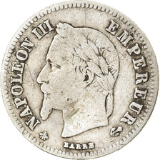 Münze, Frankreich, Napoleon III, 20 Centimes, 1864, Paris, S, Silber, KM:805.1