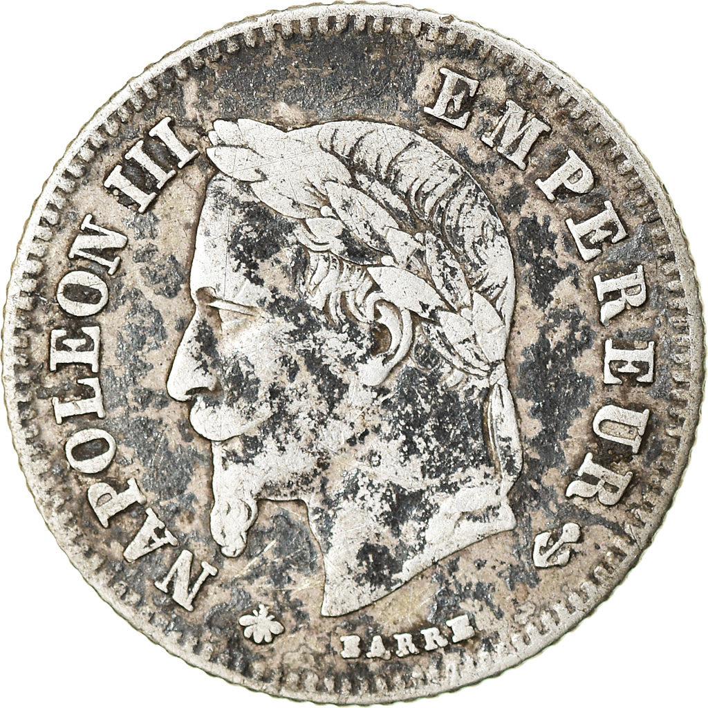 Coin, France, Napoleon III, 20 Centimes, 1866, Paris, VF(30-35), Silver
