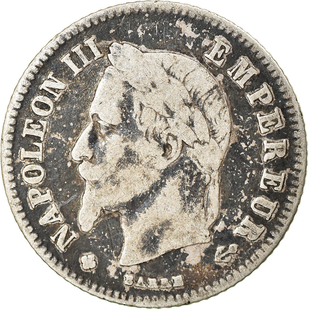 Monnaie, France, Napoleon III, 20 Centimes, 1866, Strasbourg, TB, Argent