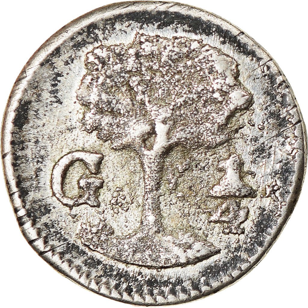 Moneda, REPÚBLICA FEDERAL DE CENTRO AMÉRICA, 1/4 Réal, 1843, Guatemala City