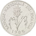 Coin, Rwanda, Franc, 1985, MS(63), Aluminum, KM:12