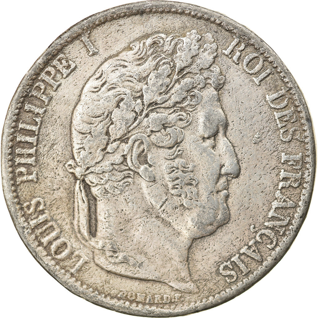 Monnaie, France, Louis-Philippe, 5 Francs, 1845, Paris, Faux d'époque, TTB