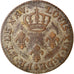Moeda, GUIANA FRANCESA, Louis XVI, 2 Sous, 1789, Paris, EF(40-45), Lingote