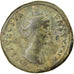 Coin, Diva Faustina I, Sestertius, After 141 AD, Rome, VF(30-35), Bronze
