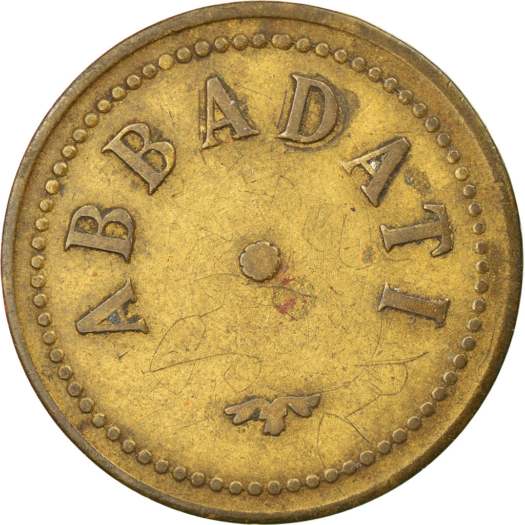 Coin, France, Abbadati, Tucquegnieux, 2 Francs, EF(40-45), Brass