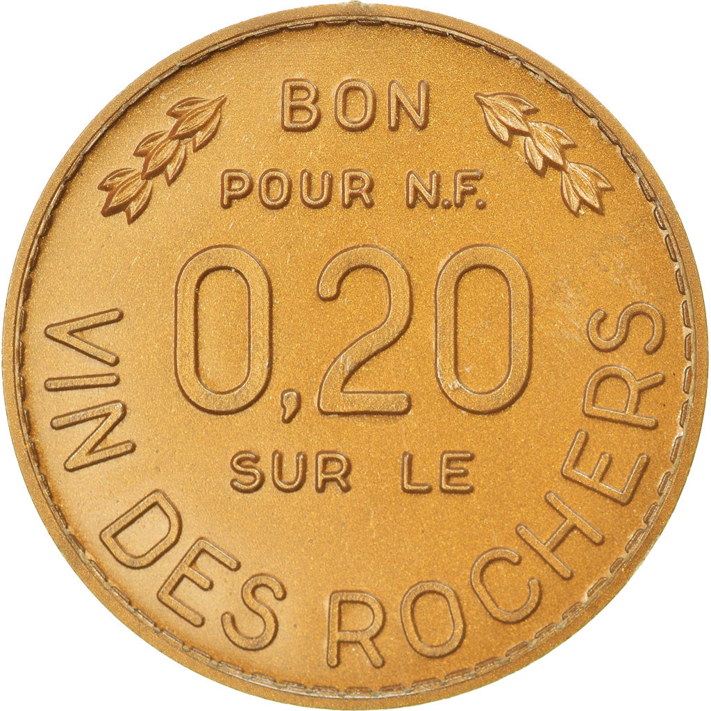 Münze, Frankreich, Vin des Rochers, Le Velours de l'Estomac, Paris, 0.20 Franc