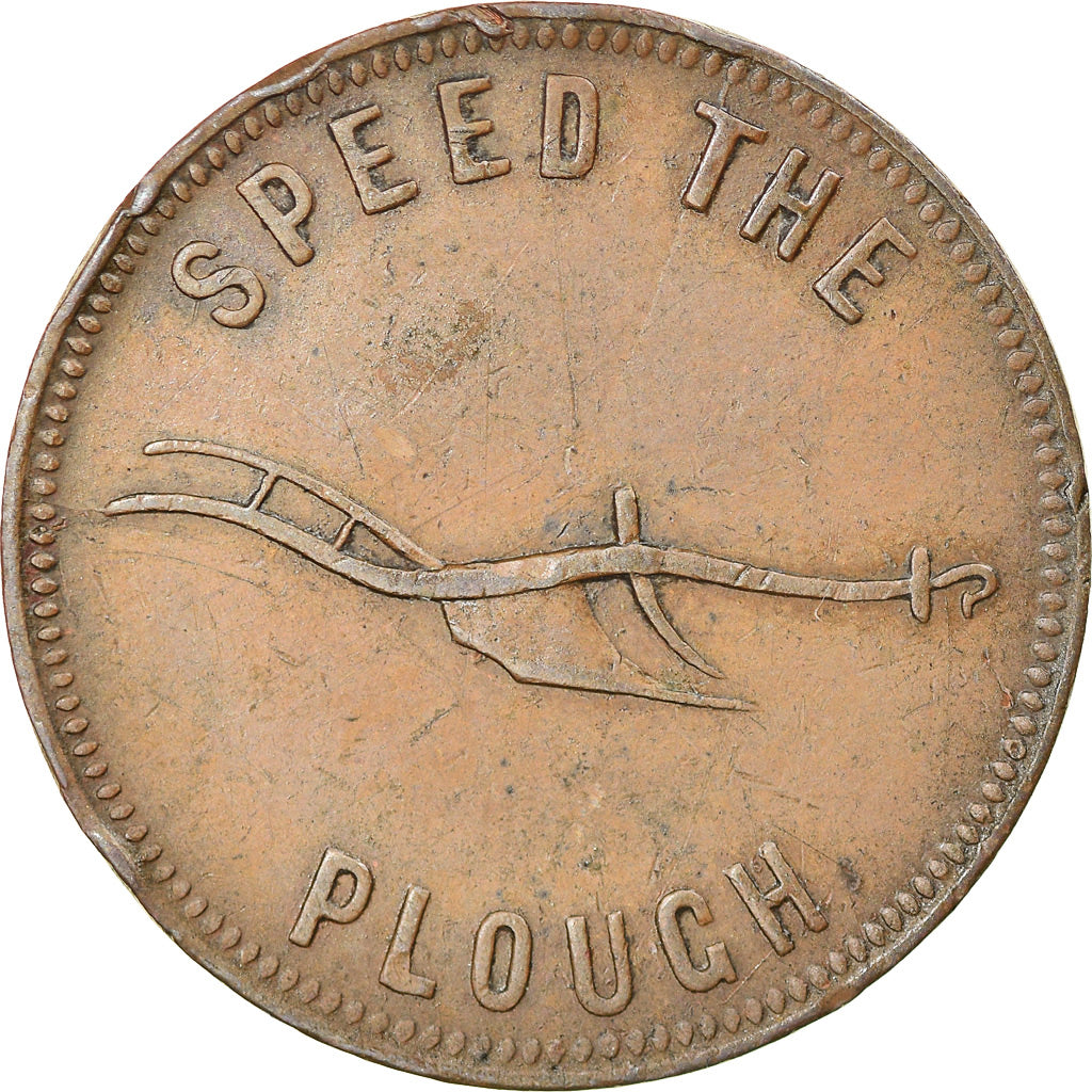Canada, Token, Speed the Plough, Success to the Fisheries, 1859-60, EF(40-45)