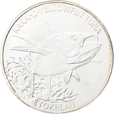 Moneta, Tokelau, Yellowfin Tuna, 5 Dollars, 2014, 1 Oz, SPL+, Argento