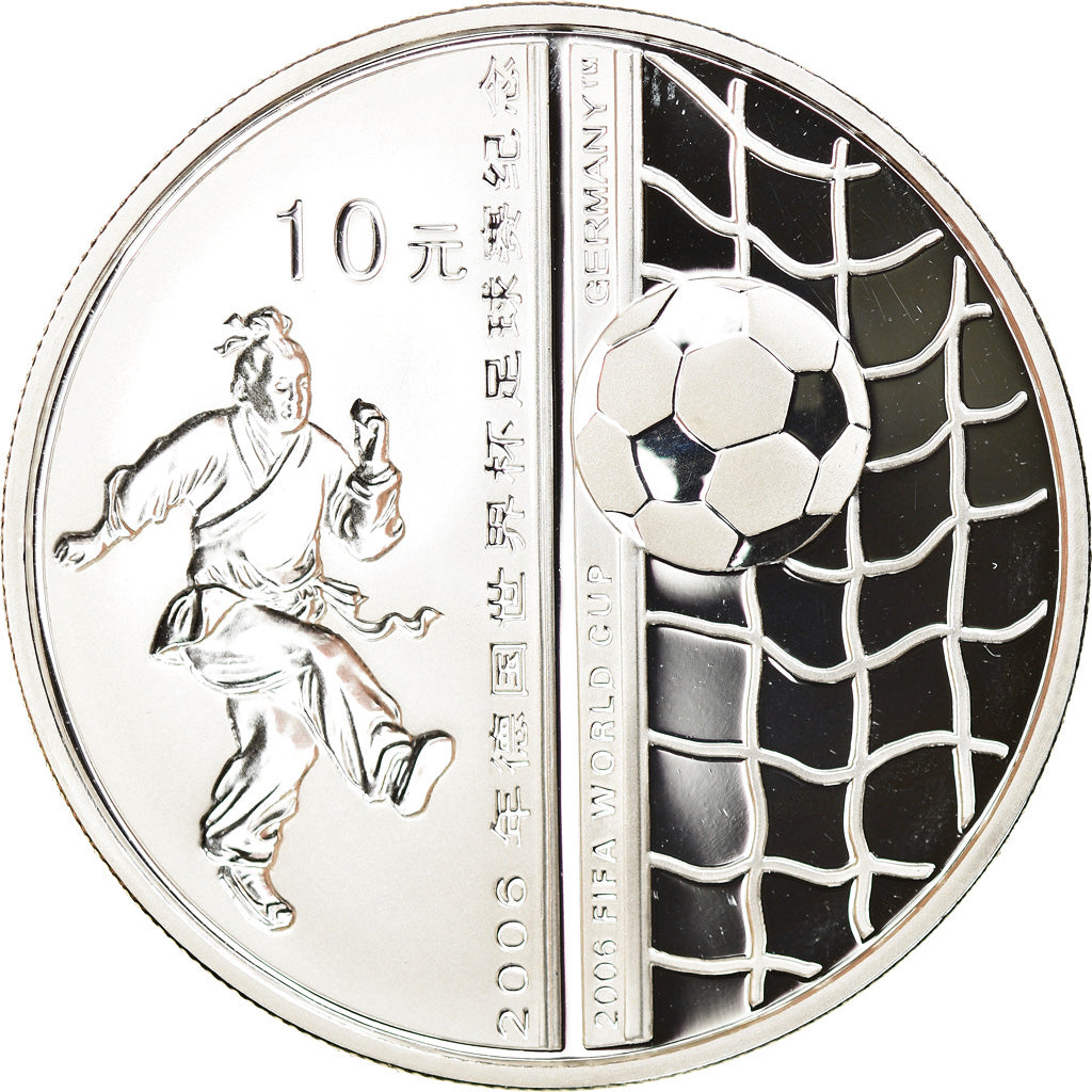 Coin, CHINA, PEOPLE'S REPUBLIC, 2006 World Cup - Germany, 10 Yüan, 2005