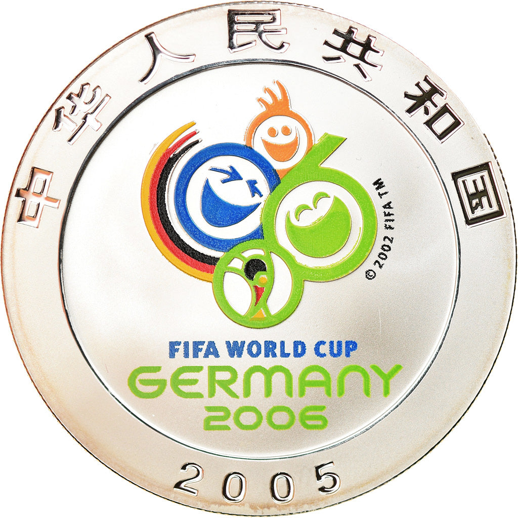 Coin, CHINA, PEOPLE'S REPUBLIC, 2006 World Cup - Germany, 10 Yüan, 2005