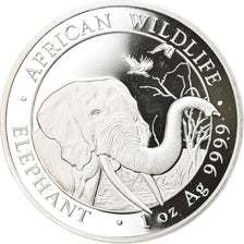 Coin, Somalia, Elephant, 100 Shillings, 2018, 1 Oz, MS(65-70), Silver