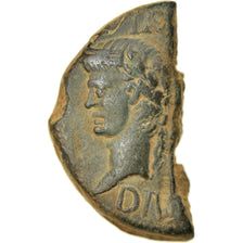 Coin, Augustus, Nemausus, 1/2 Dupondius, 10-14 AD, Nîmes, EF(40-45), Bronze
