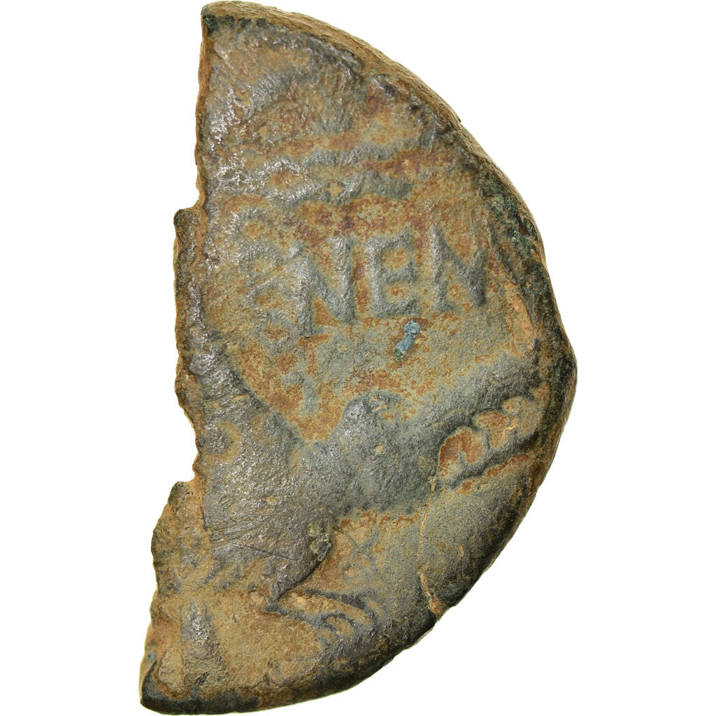 Coin, Augustus, Nemausus, 1/2 Dupondius, 10-14 AD, Nîmes, EF(40-45), Bronze