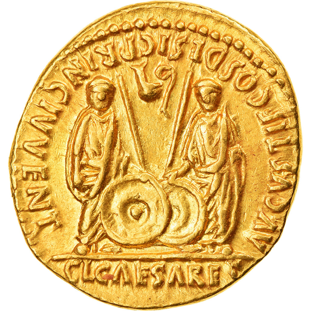 Moneta, Augustus, Aureus, 2 BC-4 AD, Lyon - Lugdunum, SPL-, Oro, RIC:206