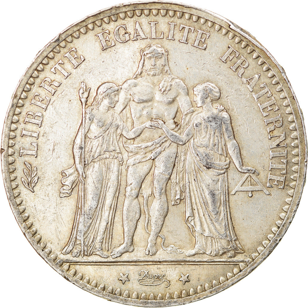 Coin, France, Hercule, 5 Francs, 1874, Paris, AU(50-53), Silver, KM:820.1
