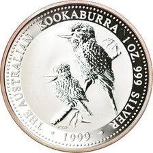 Moneta, Australia, Australian Kookaburra, 1 Dollar, 1999, 1 Oz, FDC, Argento