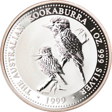 Coin, Australia, Australian Kookaburra, 1 Dollar, 1999, 1 Oz, MS(65-70), Silver