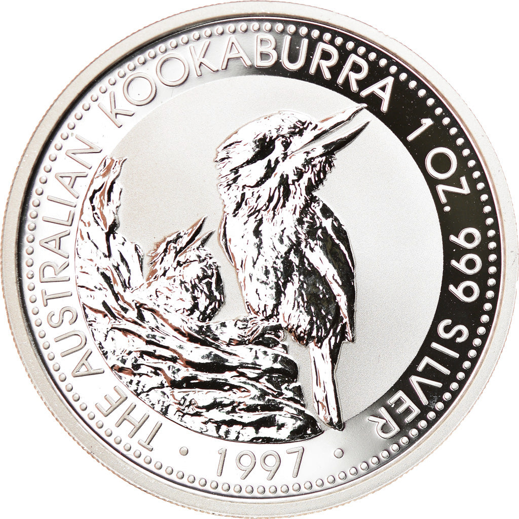 Monnaie, Australie, Australian Kookaburra, 1 Dollar, 1997, 1 Oz, FDC, Argent