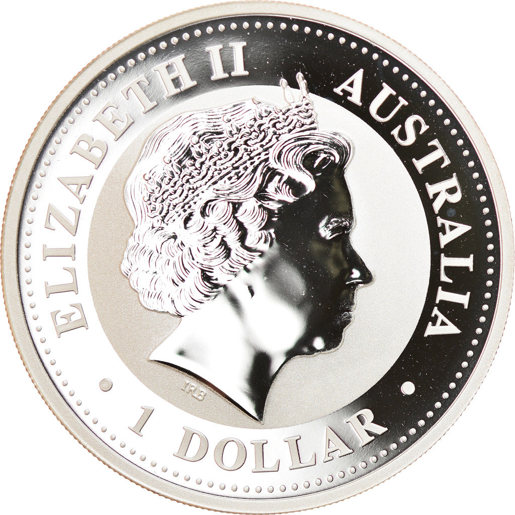 Coin, Australia, Australian Kookaburra, 1 Dollar, 2006, 1 Oz, MS(65-70), Silver
