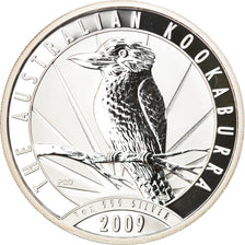 Moneta, Australia, Australian Kookaburra, 1 Dollar, 2009, 1 Oz, FDC, Argento