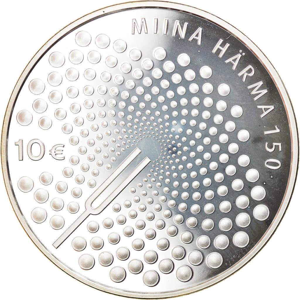 Estonia, 10 Euro, Miina Härma, 2014, MS(65-70), Silver