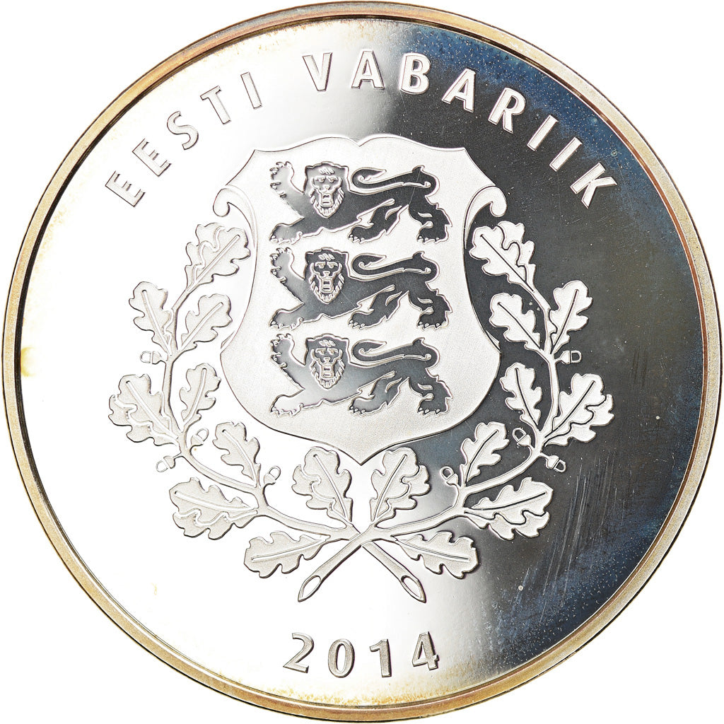 Estonia, 10 Euro, Miina Härma, 2014, MS(65-70), Silver