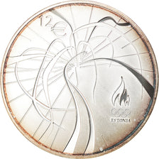 Estonia, 12 Euro, London Olympics, 2012, MS(65-70), Silver