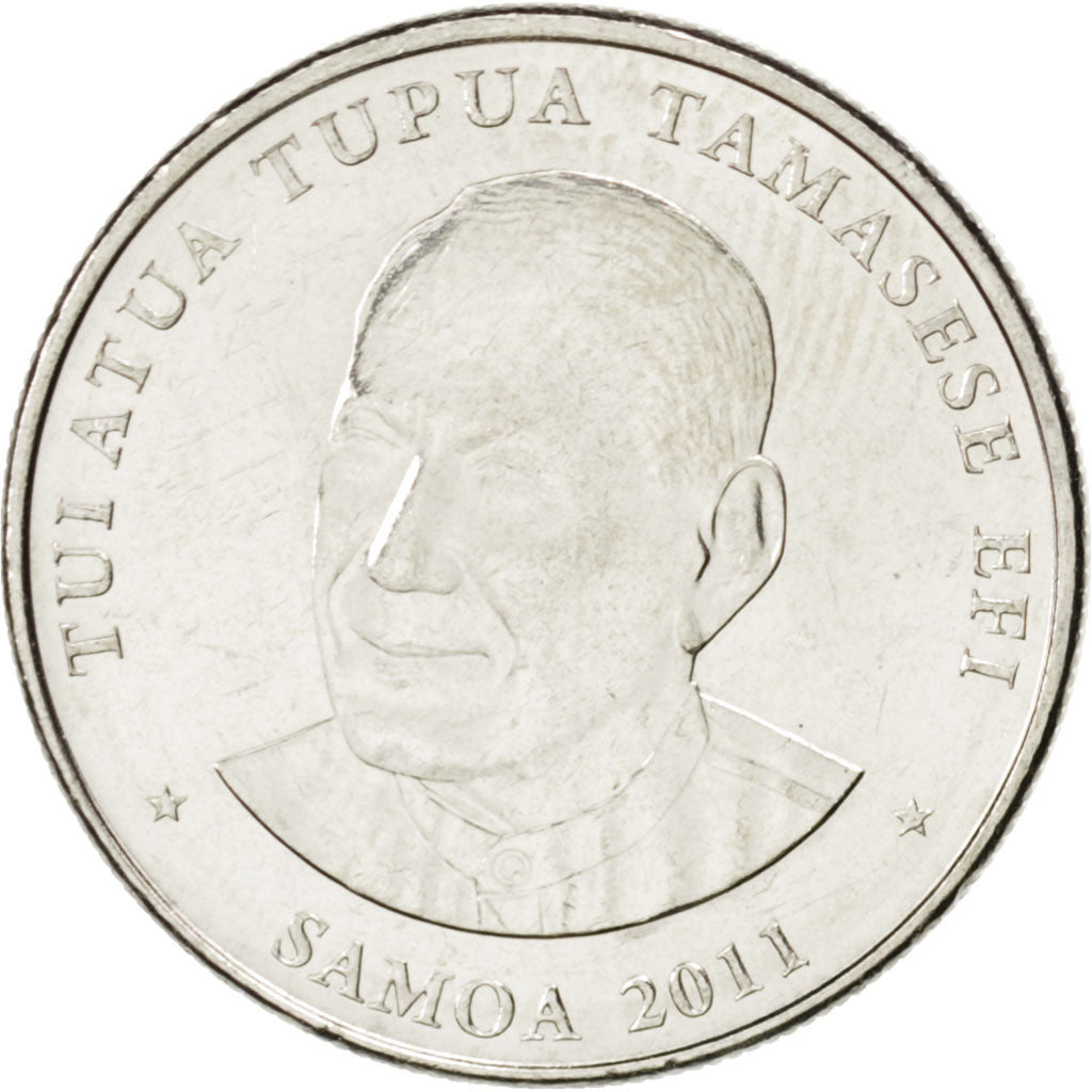 SAMOA, 20 Sene, 2011, KM #169, MS(63), Nickel Plated Steel, 22, 3.59