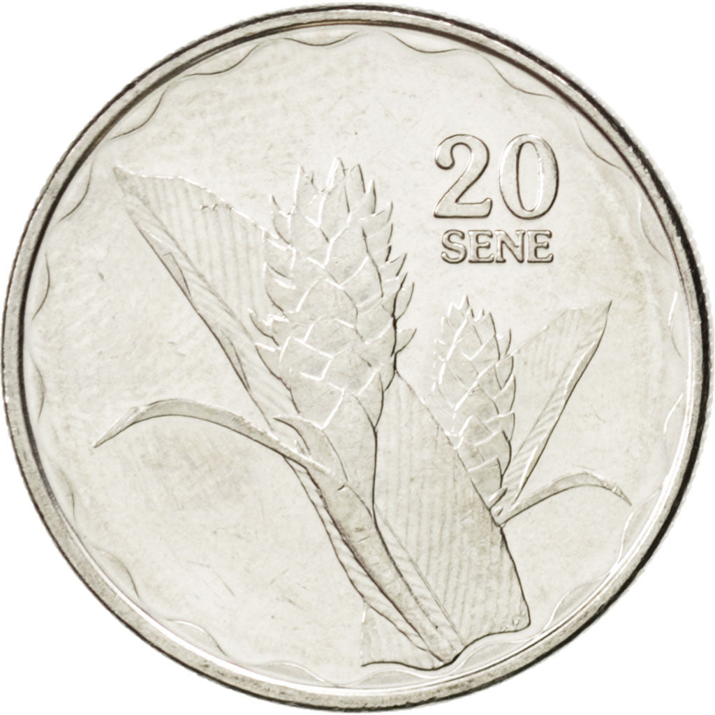 SAMOA, 20 Sene, 2011, KM #169, MS(63), Nickel Plated Steel, 22, 3.59