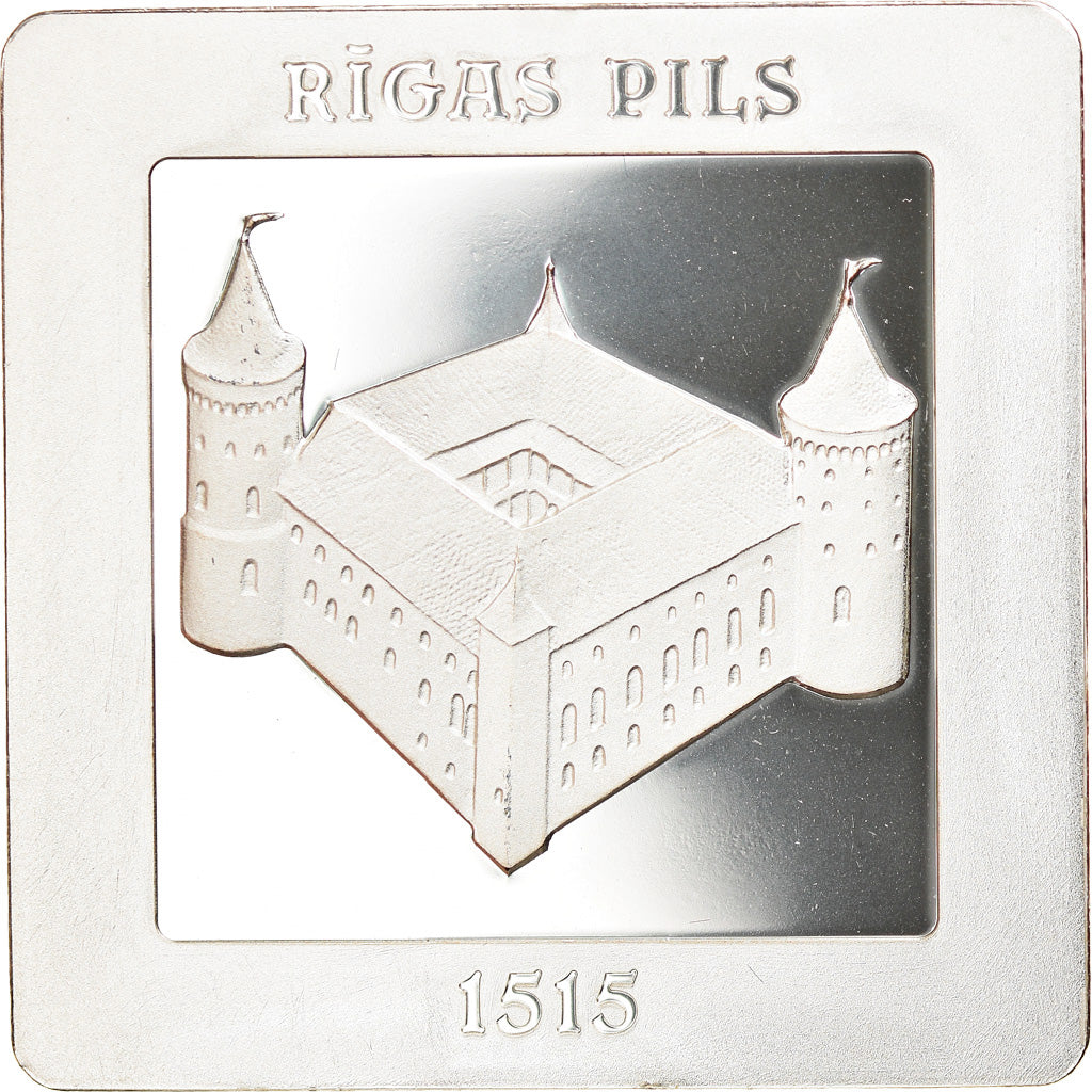 Latvia, 5 Euro, 500 Years of the Riga Castle, 2015, MS(65-70), Silver