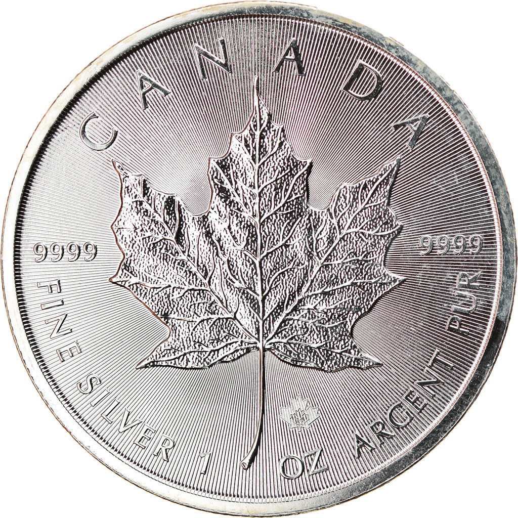 Moneta, Canada, Elizabeth II, Maple Leaf, 5 Dollars, 2014, 1 Oz, FDC, Argento
