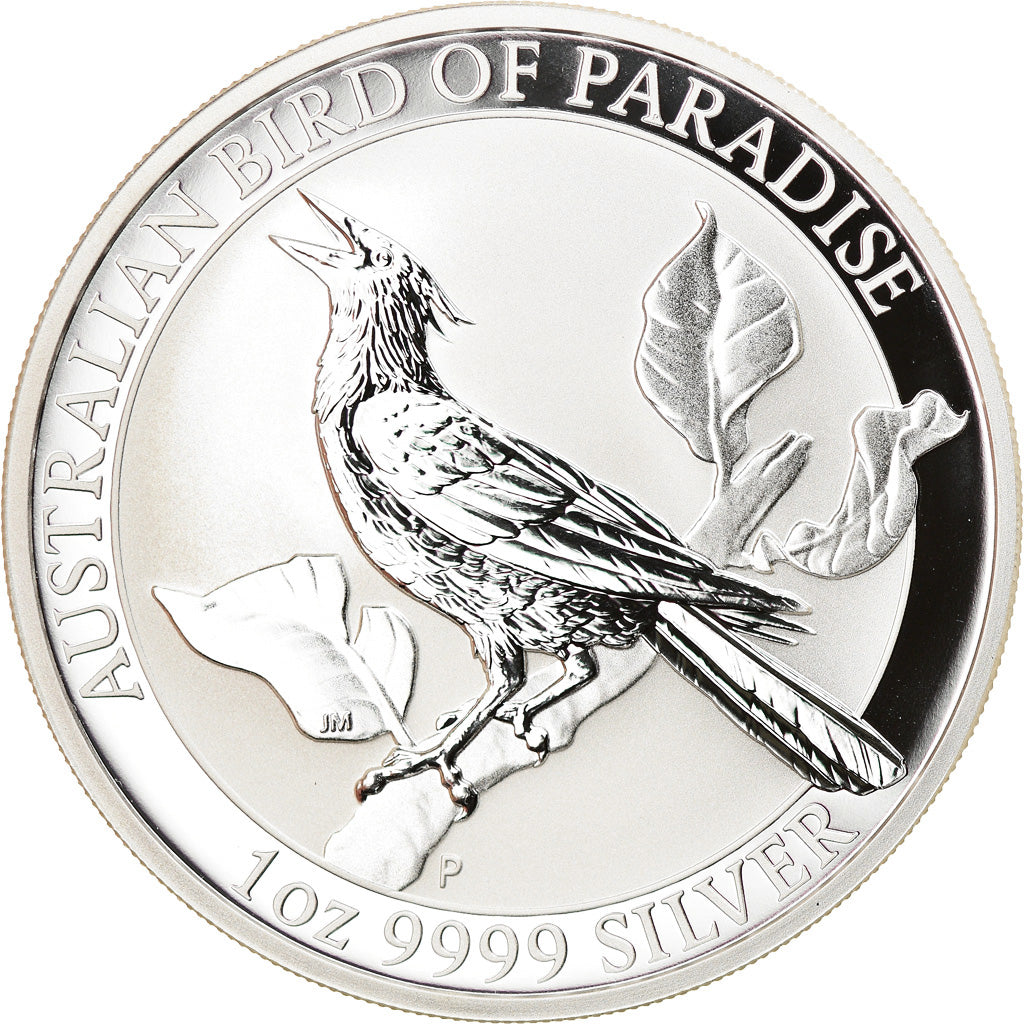 Moneda, Australia, Bird of Paradise, 1 Dollar, 2019, 1 Oz, FDC, Plata