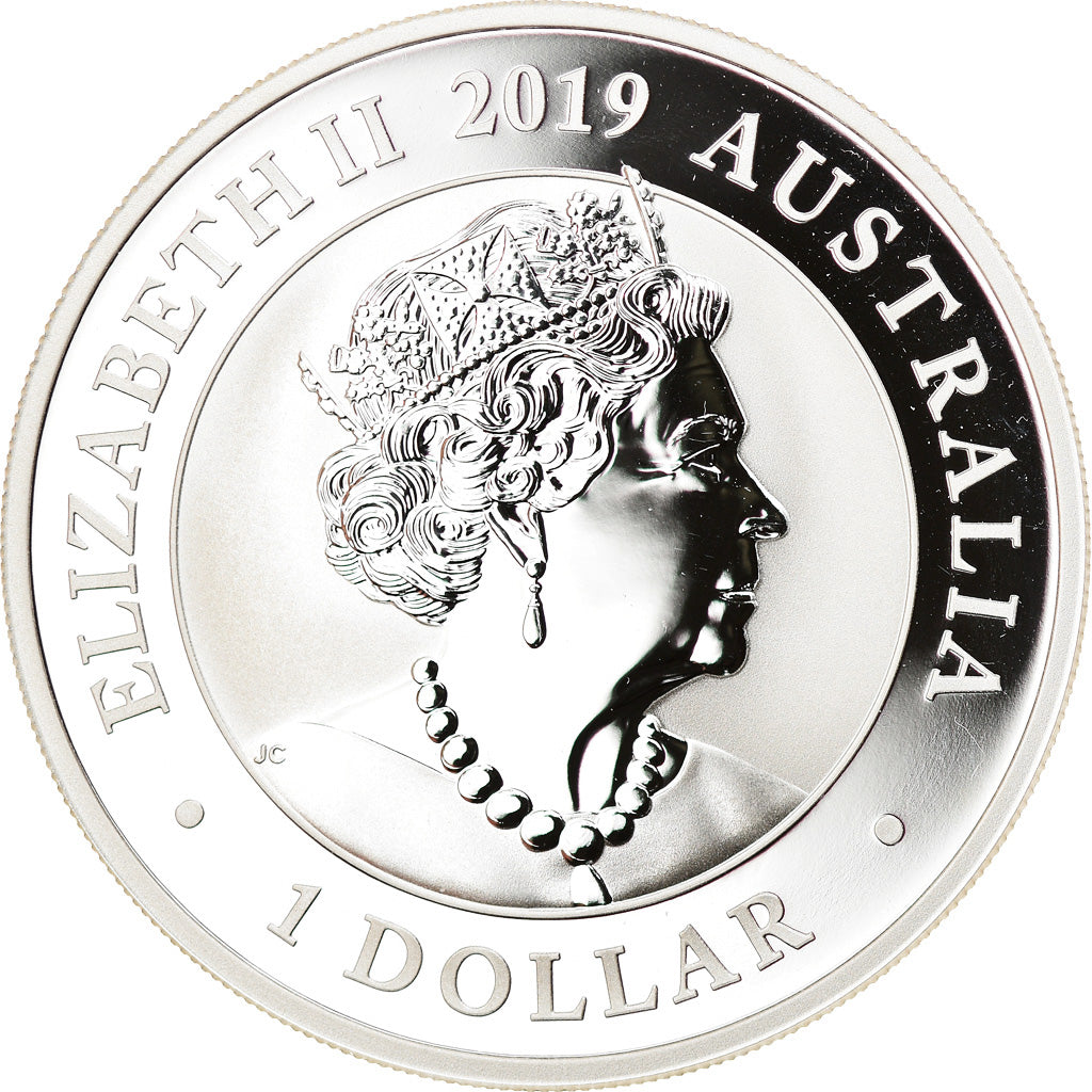 Moneda, Australia, Bird of Paradise, 1 Dollar, 2019, 1 Oz, FDC, Plata