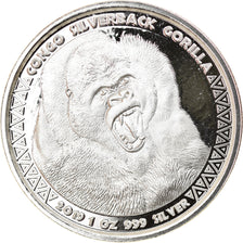 Moneta, Repubblica del Congo, Congo Silverback Gorilla, 5000 Francs CFA, 2019, 1