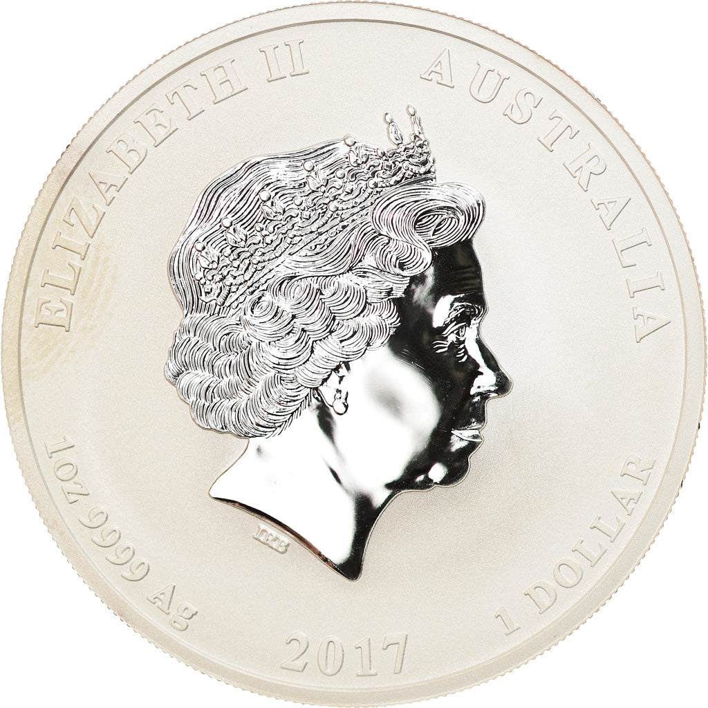 Münze, Australien, Dragon & Phoenix, 1 Dollar, 2017, 1 Oz, STGL, Silber