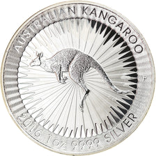 Coin, Australia, Australian Kangaroo, 1 Dollar, 2016, 1 Oz, MS(65-70), Silver