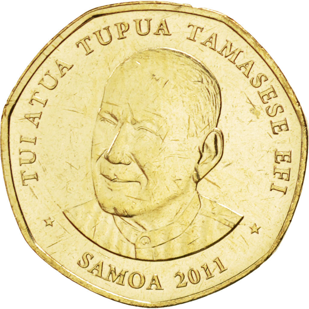 SAMOA, Tala, 2011, KM #171, MS(63), Aluminum-Bronze, 21.5, 6.00