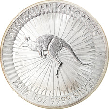 Coin, Australia, Australian Kangaroo, 1 Dollar, 2018, 1 Oz, MS(65-70), Silver