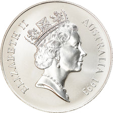 Coin, Australia, Australian Kangaroo, 1 Dollar, 1993, 1 Oz, MS(65-70), Silver