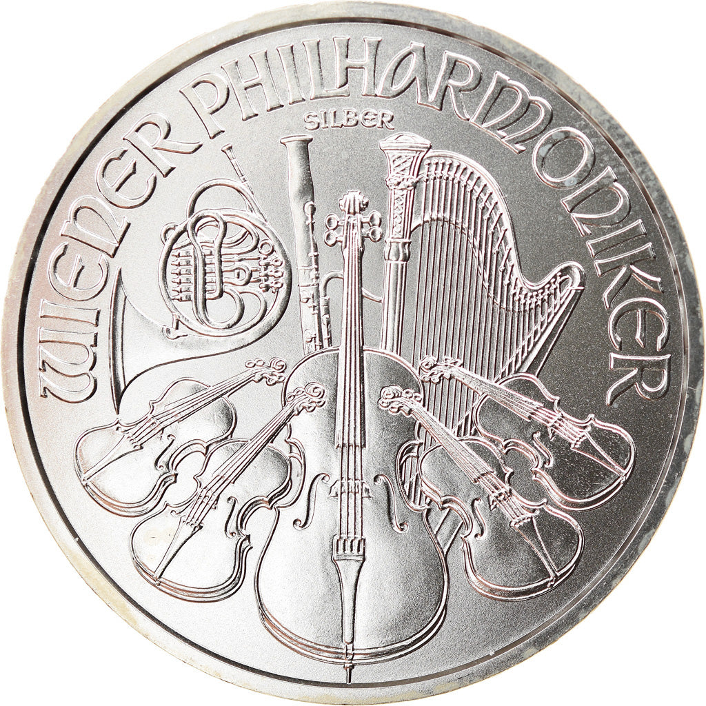 Austria, Philharmonic Orchestra, 1-1/2 Euro, 2017, 1 Oz, MS(65-70), Silver