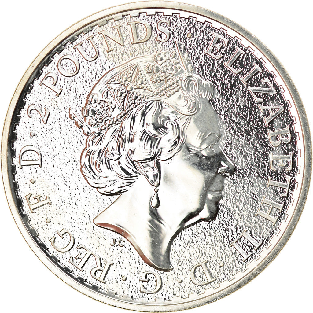 Monnaie, Grande-Bretagne, Année du Coq, 2 Pounds, 2017, 1 Oz, FDC, Argent