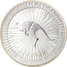 Coin, Australia, Australian Kangaroo, 1 Dollar, 2018, 1 Oz, MS(65-70), Silver