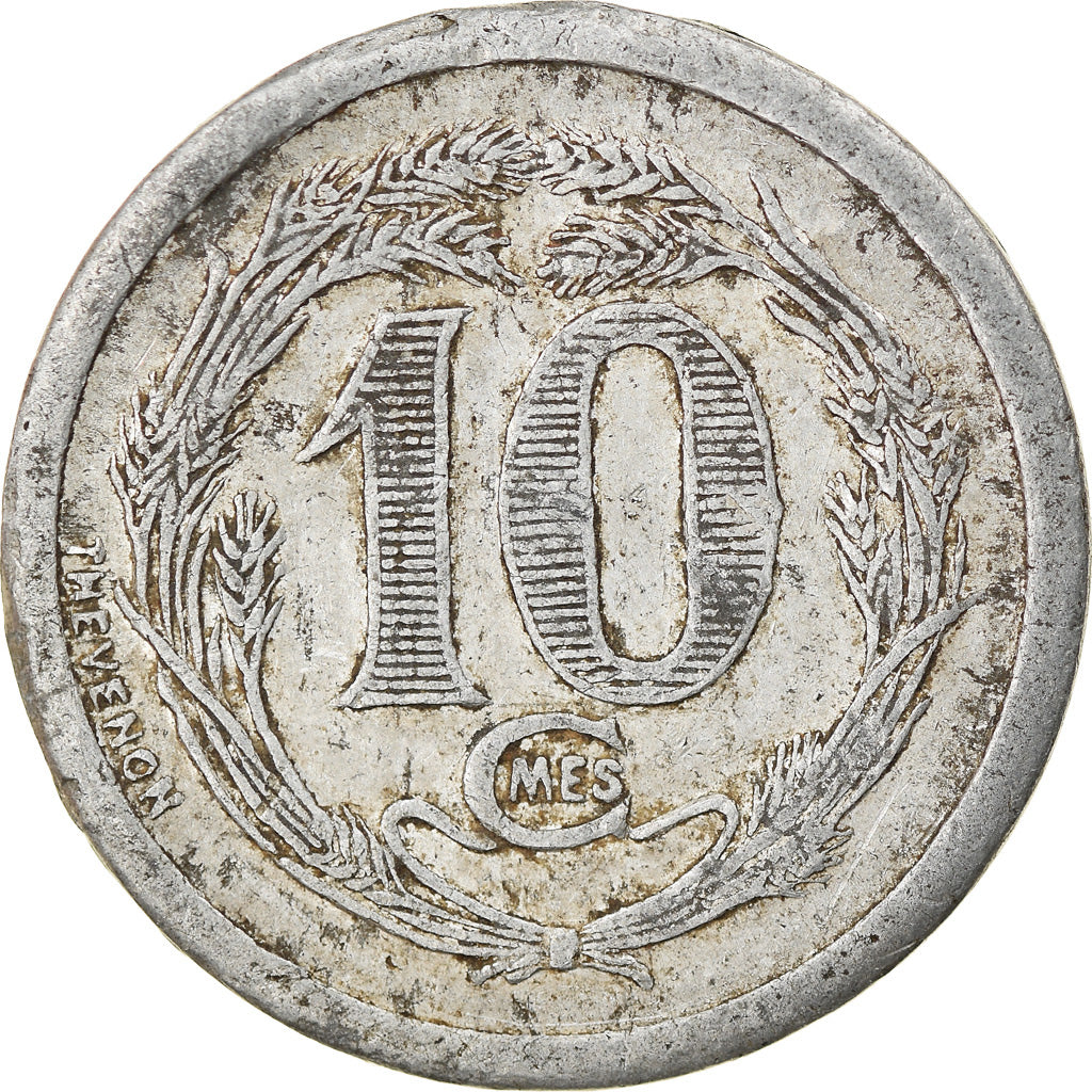 Münze, Frankreich, Syndicats des Hôtels et Cafés, Carpentras, 10 Centimes