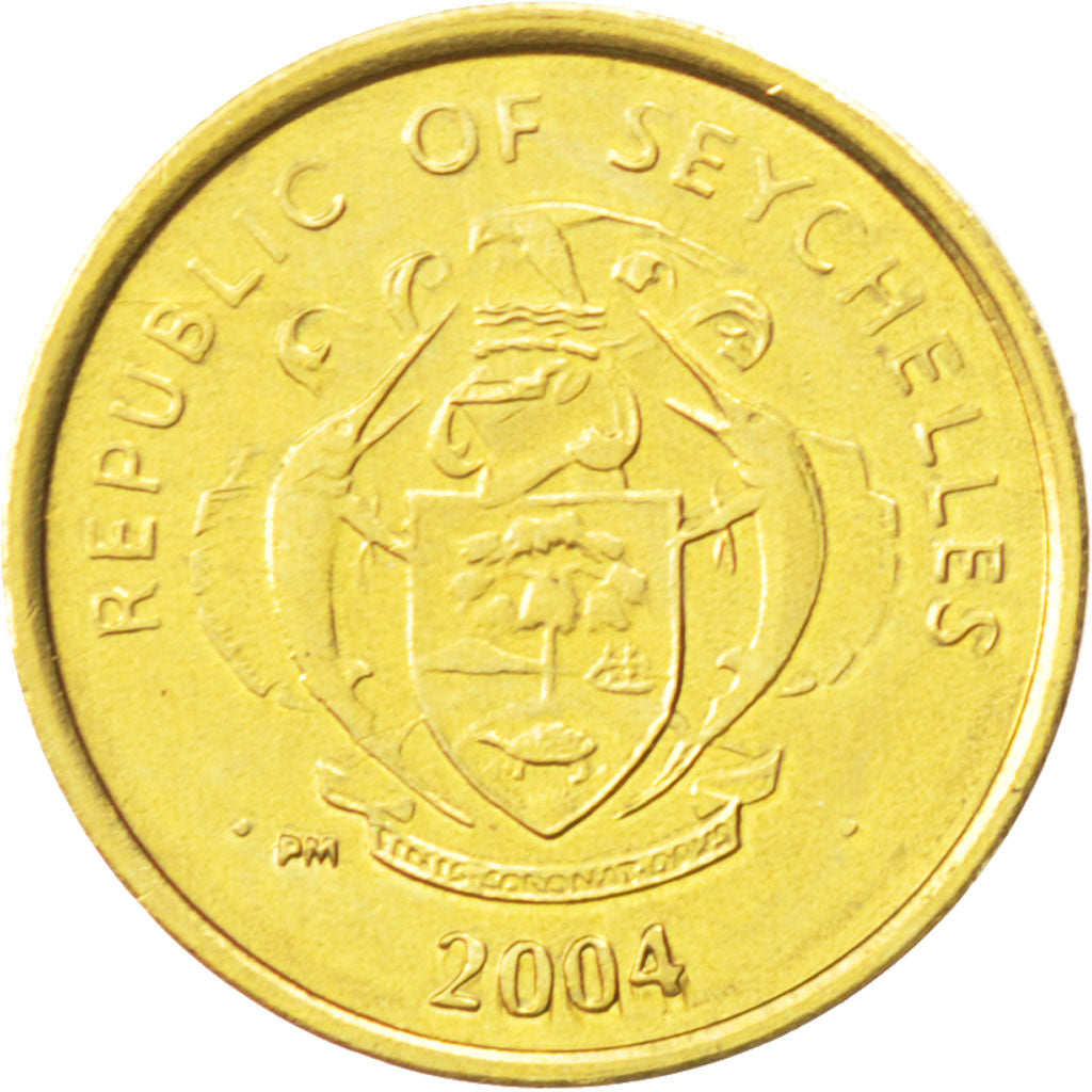 SEYCHELLES, Cent, 2004, British Royal Mint, KM #46.2, MS(63), Brass, 16.03, 1.42