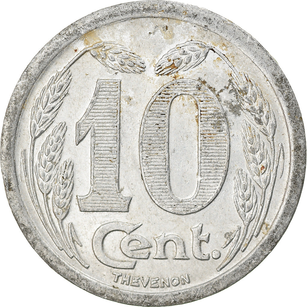 Moneta, Francia, Chambre de Commerce, Evreux, 10 Centimes, 1921, BB+, Alluminio