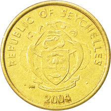 Coin, Seychelles, Cent, 2004, MS(63), Brass, KM:46.2