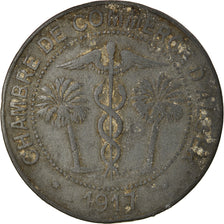 Coin, Algeria, Chambre de Commerce, Alger, 10 Centimes, 1917, VF(30-35), Zinc