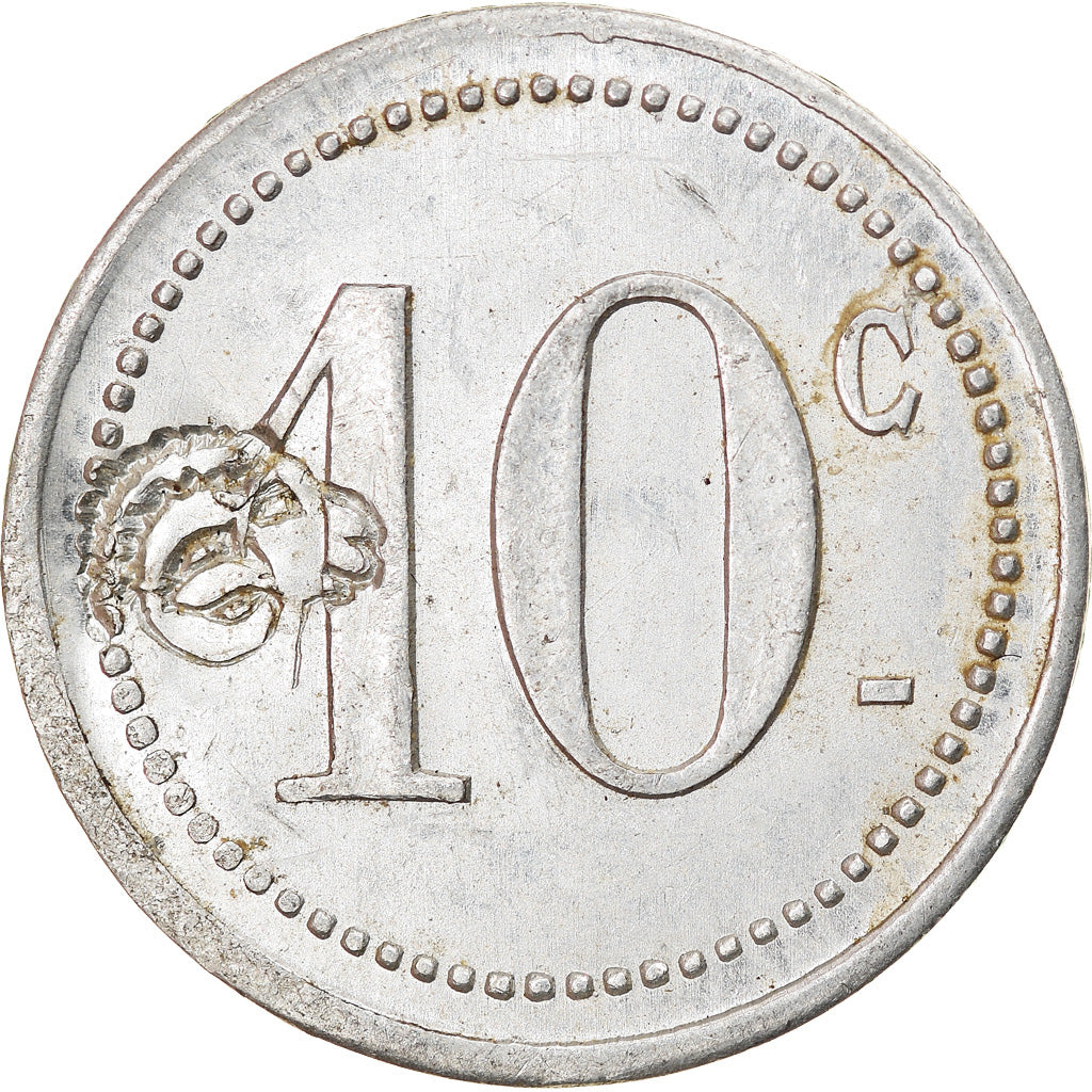 Moneta, Francia, Comité Municipal d'Alimentation, Saint-Mandé, 10 Centimes