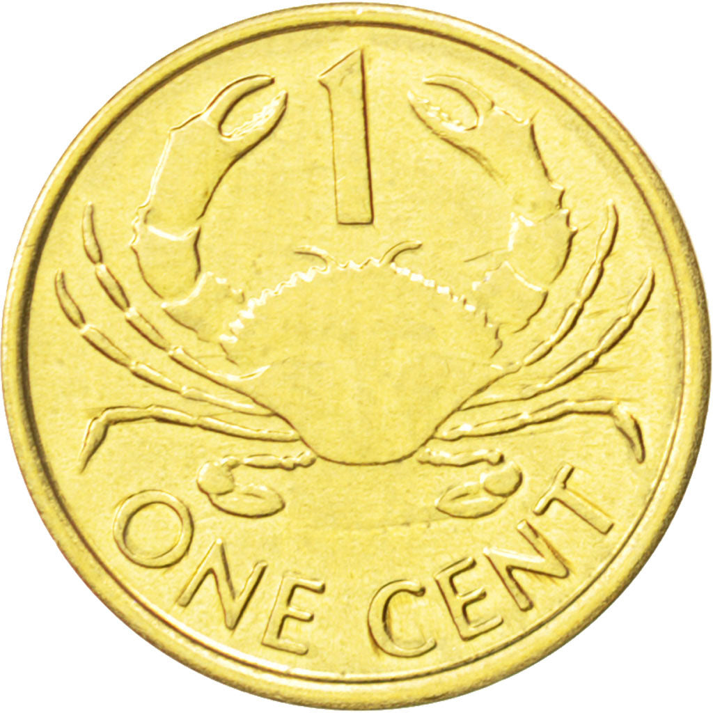 Coin, Seychelles, Cent, 2004, MS(63), Brass, KM:46.2
