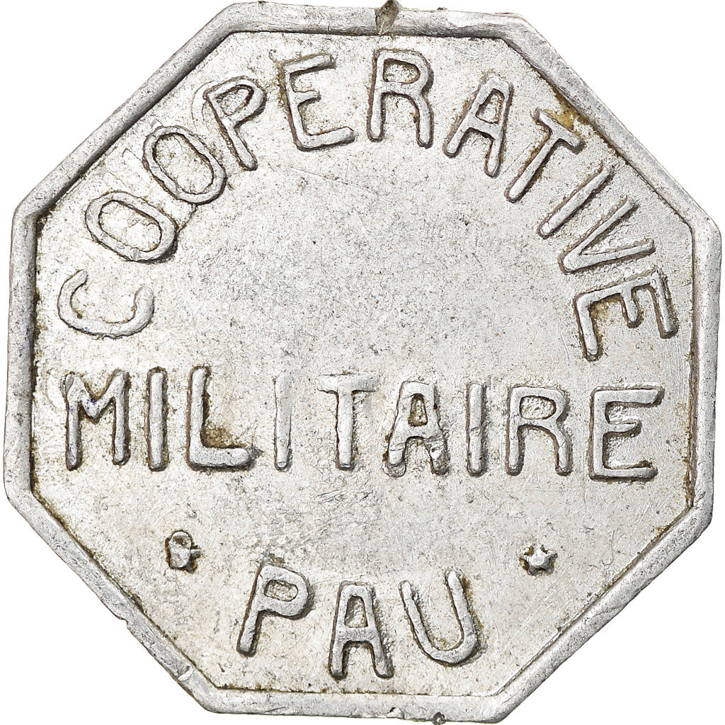 Coin, France, Coopérative Militaire, Pau, 10 Centimes, EF(40-45), Aluminium